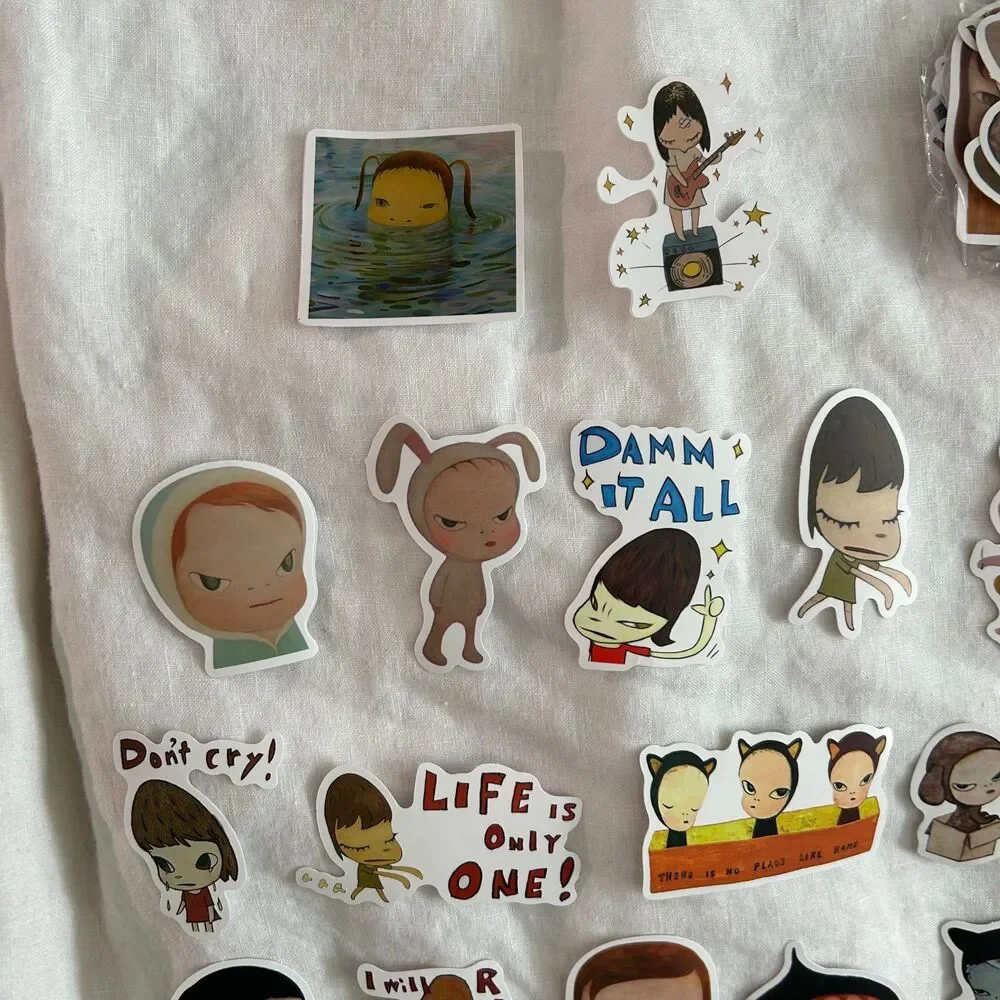 Yoshitomo Nara Sticker Pack Set of 50 Matte Style Laptop Stickers